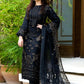 Lawn 3PC Embroidered Shirt with Organza Embroidered Dupatta- 1020
