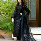Lawn 3PC Embroidered Shirt with Organza Embroidered Dupatta- 1020