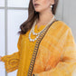 SAFWA FLORAL 3PC Dhanak Embroidered Shirt With Digital Printed Shawl-2004