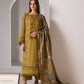 SOBIA NAZIR - 3PC DHANAK EMBROIDERED SHIRT WITH TWILL PRINTED SHAWL AND TROUSER-686