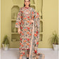 CREATION KHADDAR 3PC WITH KHADDAR PRINTED SHIRT & TROUSER-911