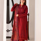 SOBIA NAZIR - 3PC DHANAK EMBROIDERED SHIRT WITH TWILL PRINTED SHAWL AND TROUSER-688