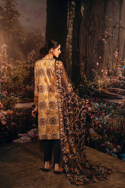 Nishat 3PC Lawn Printed With Printed Voile Dupatta-754